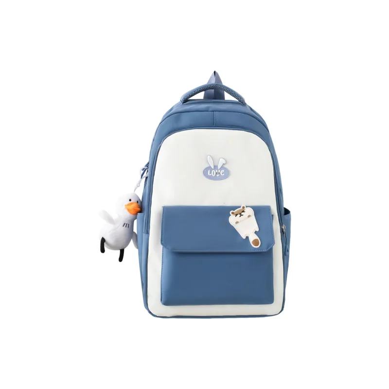 Venerable Brahma Nylon Backpack Women's Gray/Black/Blue/Pink-6