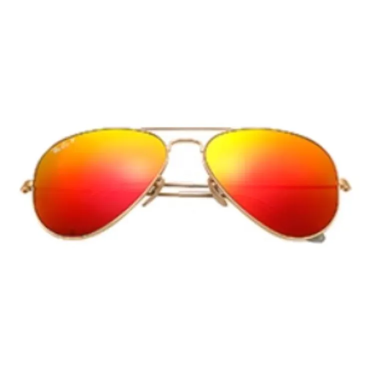 RayBan Metal Aviator Sunglasses Men's Gold-1