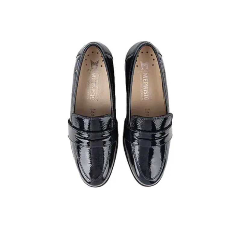 MEPHISTO Loafers Women's Black/Dark Blue-6
