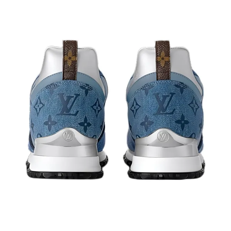 LOUIS VUITTON Run Away Anti Slip Wear Resistant Low Top Sports Casual Shoes Women's Blue-4
