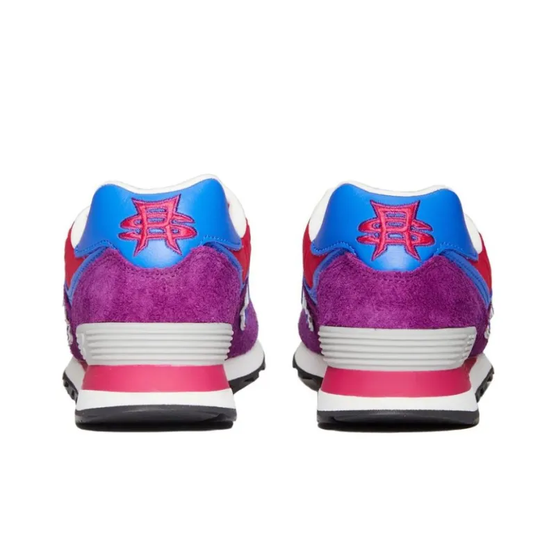 Stray Rats x New Balance NB 574 Slip-Resistant Low-Top Running Shoes Men's Purple Blue-3