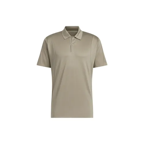 Adidas Wuji Series Polo Shirts Men Earth Brown