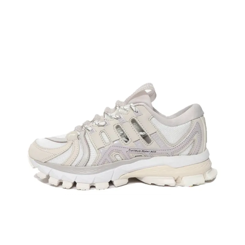 LiNing Furious Rider ACE Cushioning Anti Slip And Wear Resistant Low Top Running Shoes Men's Gray White-0