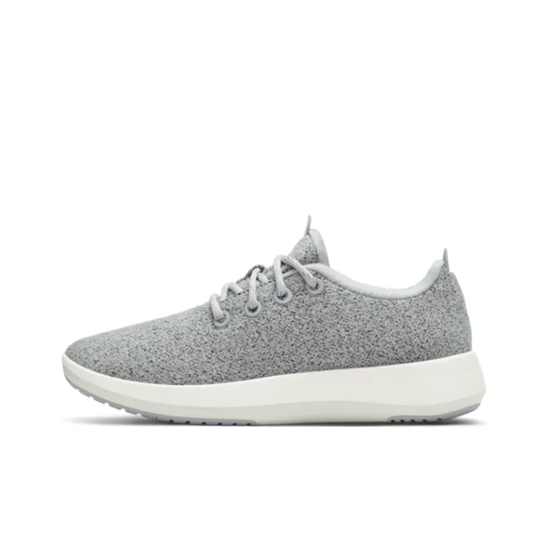 Allbirds Wool Runner Cushioning Low-Top Sports Casual Shoes Women's Light Gray-0
