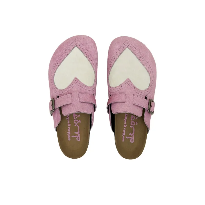 CONP Slip Resistant Wrap toe Slippers Unisex Dark Pink-3