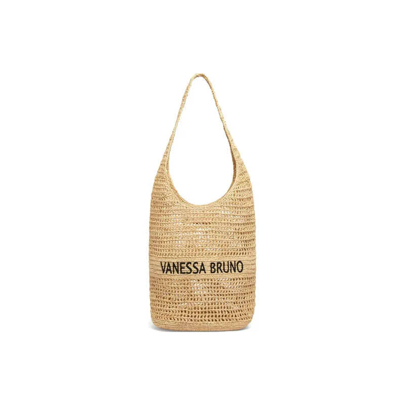 Vanessa Bruno Raffia Vagabond Bag Handbag Shoulder Bag Women's Sand-0