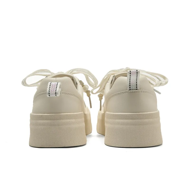 HLA Platform Versatile Stars White Sneakers Skateboard Shoes Athletic Shoes Women's-3