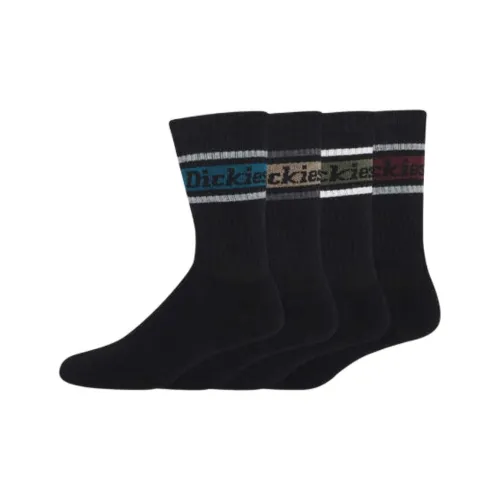 Dickies Mid-Calf Socks Men's 4 Pack Black
