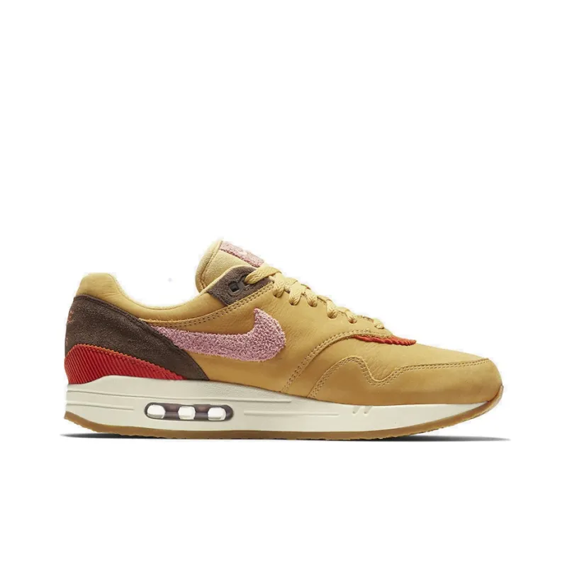Nike Air Max 1 Crepe Wheat Gold Rust Pink-1