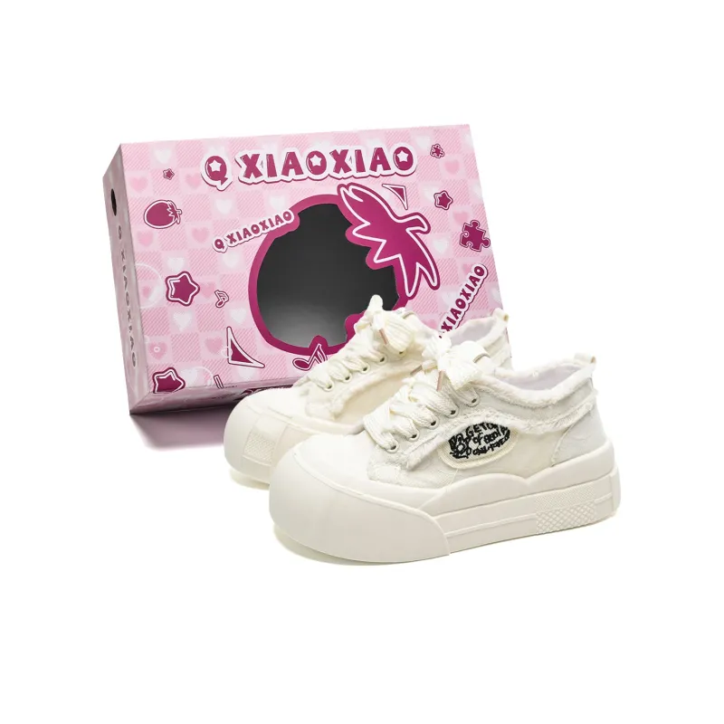 Circle Small Wear Resistant Breathable Height Increasing Coverage Low Top Casual Shoes Women's-0