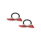 Red Butterfly Pearl Hair Tie-2 Pack