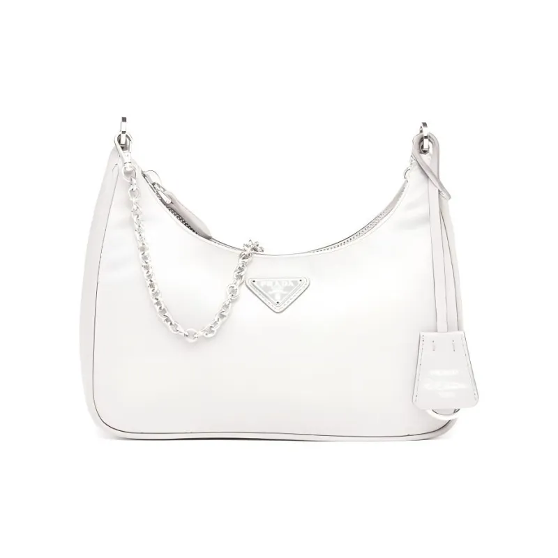 PRADA Re Edition 2005 Nylon Bag White-1