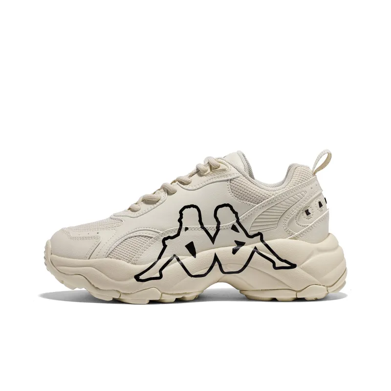 Kappa Anti Slip Wear Resistant Low Top Chunky Sneakers Women's Beige-0