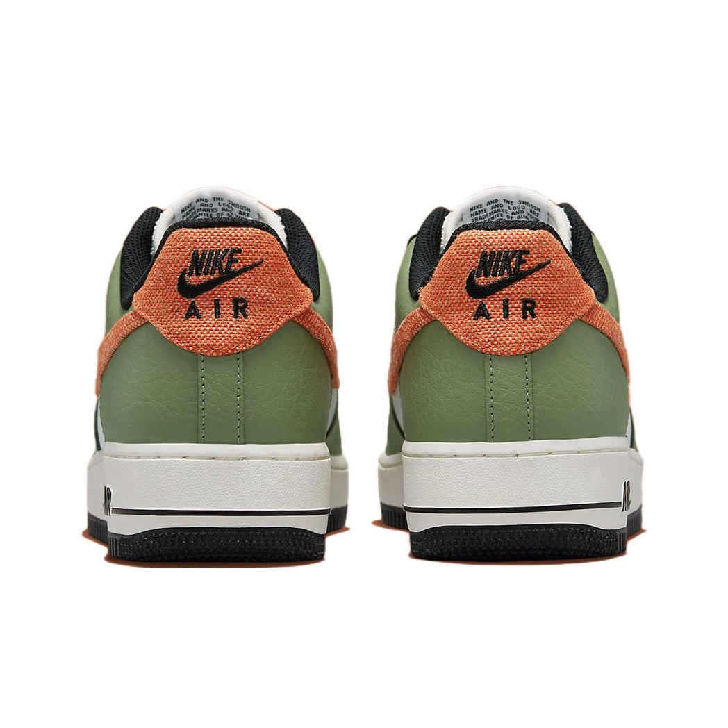 nike air force 1 green and orange