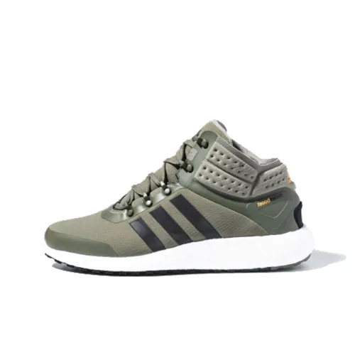 Adidas Rocket Boost Running Shoes Men Mid-Top Olive Green