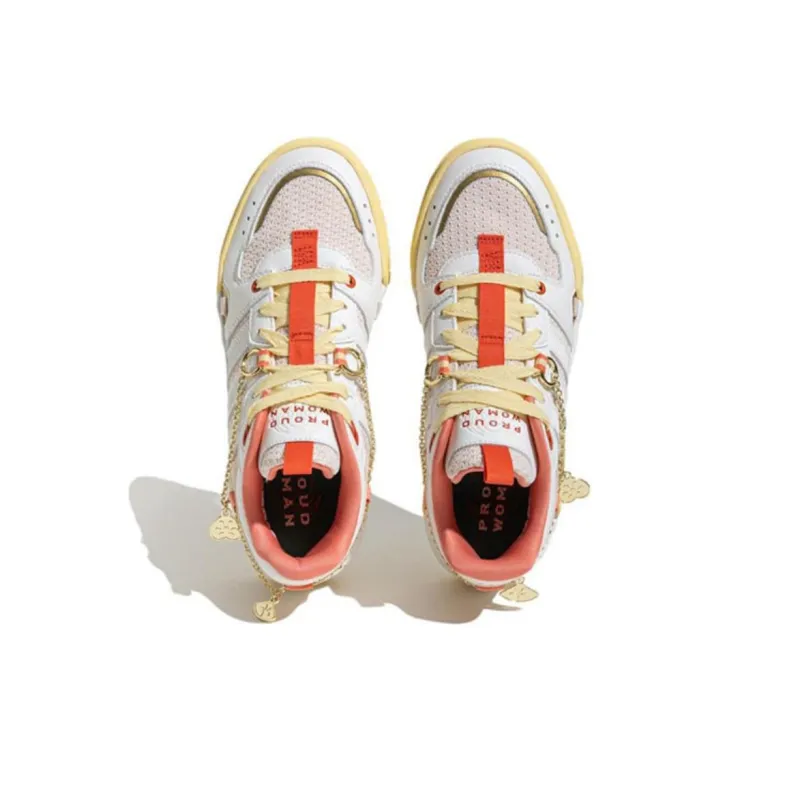 Adidas Neo D PAD W Basketball Shoes 'White Pink' Women's-3