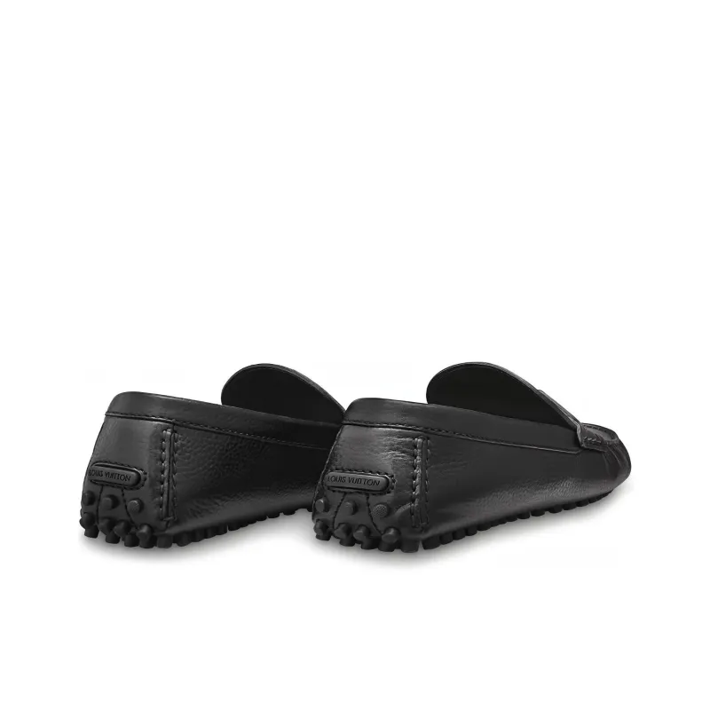 LOUIS VUITTON Lv Hockenheim Moccasin Shoes 'Black'-2