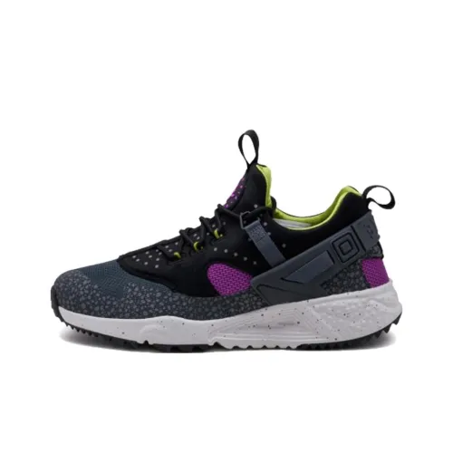 Nike Air Huarache Running Shoes Unisex Low-Top Purple/Gray