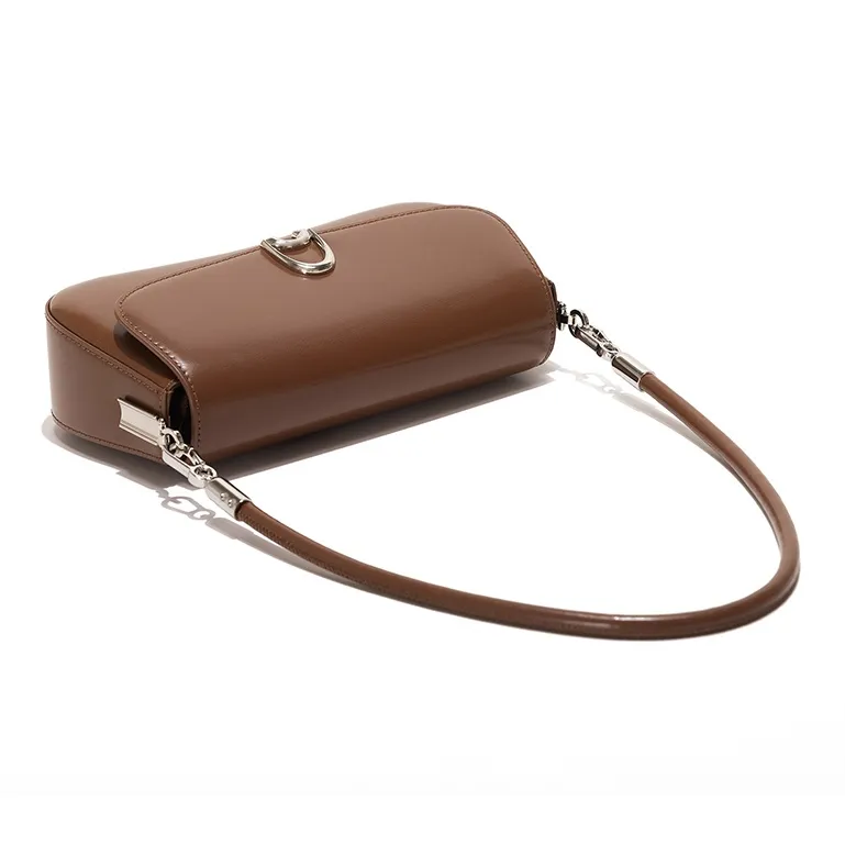 GXFMOD Cow Leather Baguette Bag Handbag, Shoulder Bag Medium Size Women's Multicolor-2