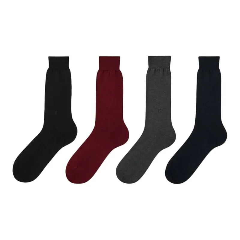 HERMES FW24 Mid-Calf Socks Men's 4 Pack-0