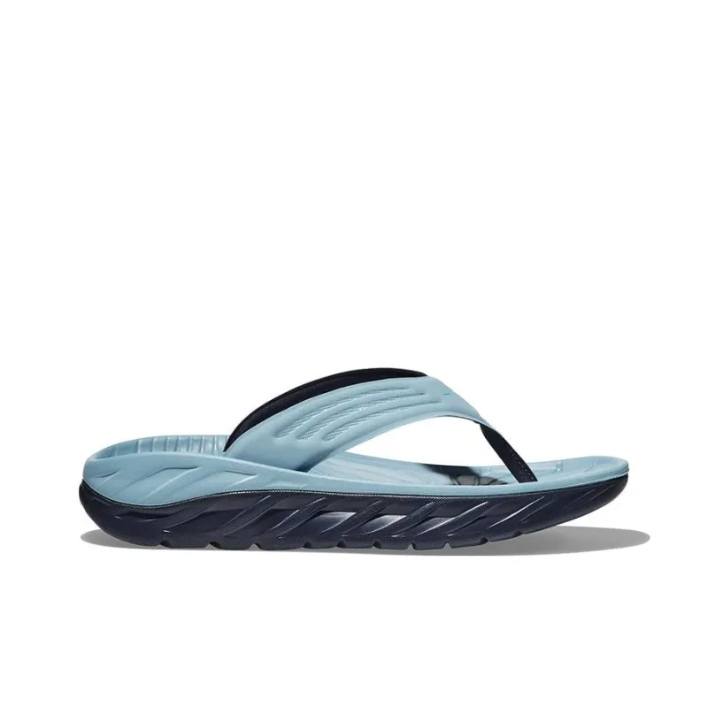 HOKA ONE ONE Ora Recovery Flip Stone Blue Outer Space-1