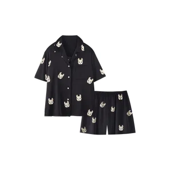 Han Ziduo Pajama Set Men's Mysterious Black