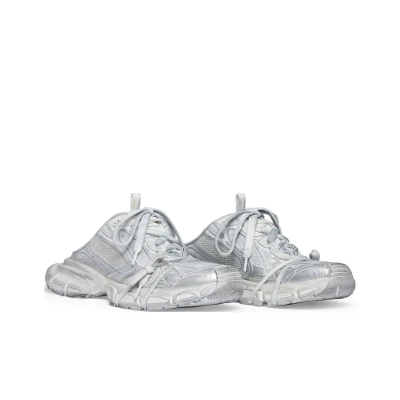 Balenciaga 3XL Mules 'Silver White' Women's-2