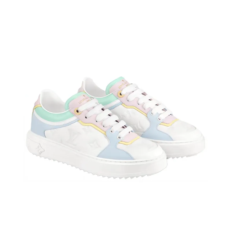 LOUIS VUITTON Time Out Sneakers 'White With Baby Shades' Women's-2