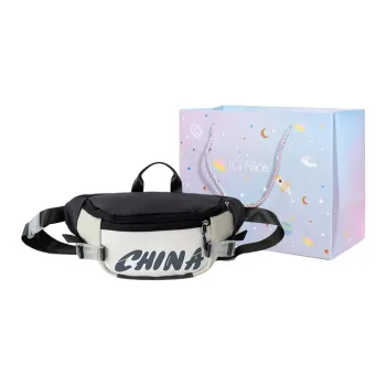 GOX Nylon Crossbody Bag Sling Bag Regular Unisex Neon Green/Green/Black & White/Blue & White/Gray & White