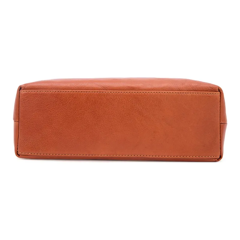VENOF Genuine Cow Leather Shoulder Bag Dumpling Bag Handbag Small Size Women's Ebony/Kahlo/Desert Brown-12