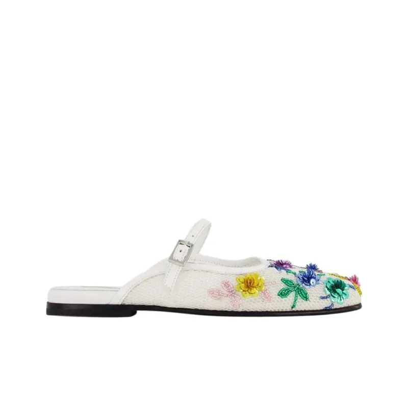 NODALETO Wrap-toe Slippers Women's White-1
