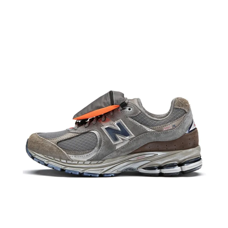 New Balance 2002R Grey Brown Pouch-0