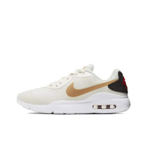 Nike Air Max Oketo Running Shoes Women's Low-Top White Gold