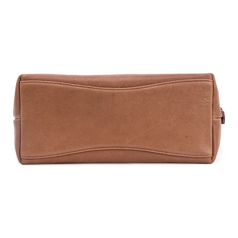 VENOF Cow Leather Shoulder Bag Medium Size Women's Light Tea Brown/Rock Desert Black/Vintage Red-4
