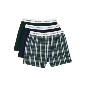 LACOSTE Underpants Men's 3 Pack Green