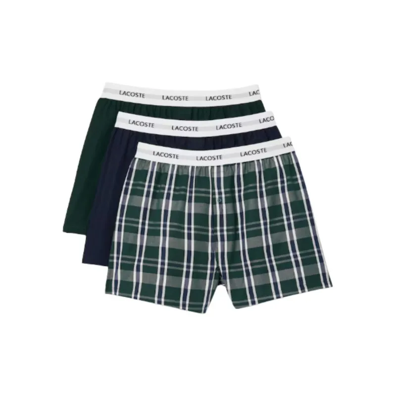 LACOSTE Underpants Men's 3 Pack Green-0