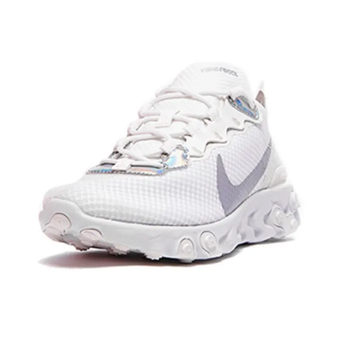 Nike React Element 55 White Iridescent Women's-2