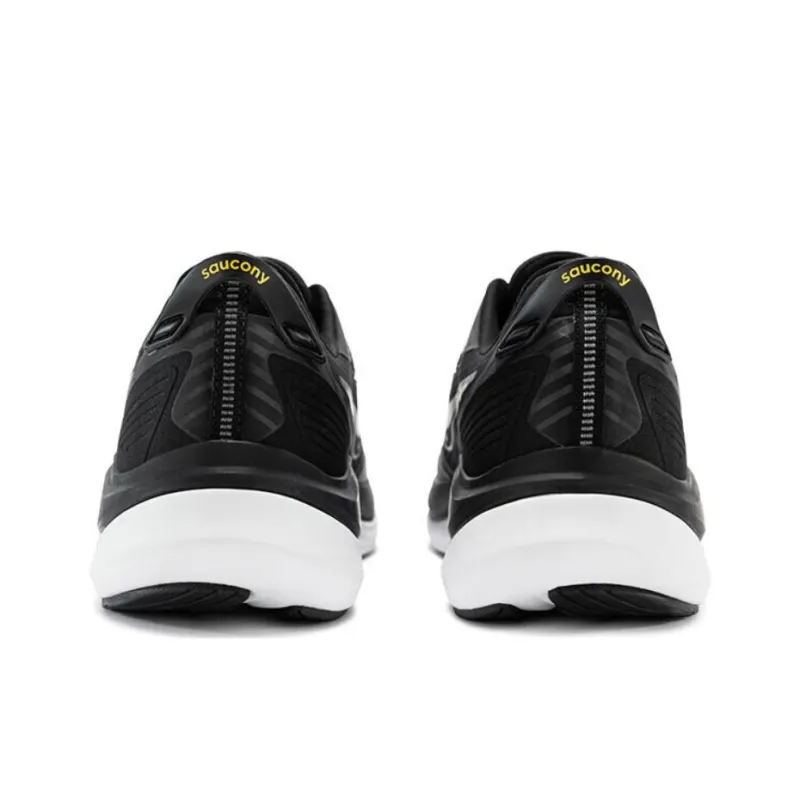 Saucony Runshield Anti-Slip And Wear-Resistant Water-Resistant Low-Top Casual Running Shoes Unisex Black Yellow-3