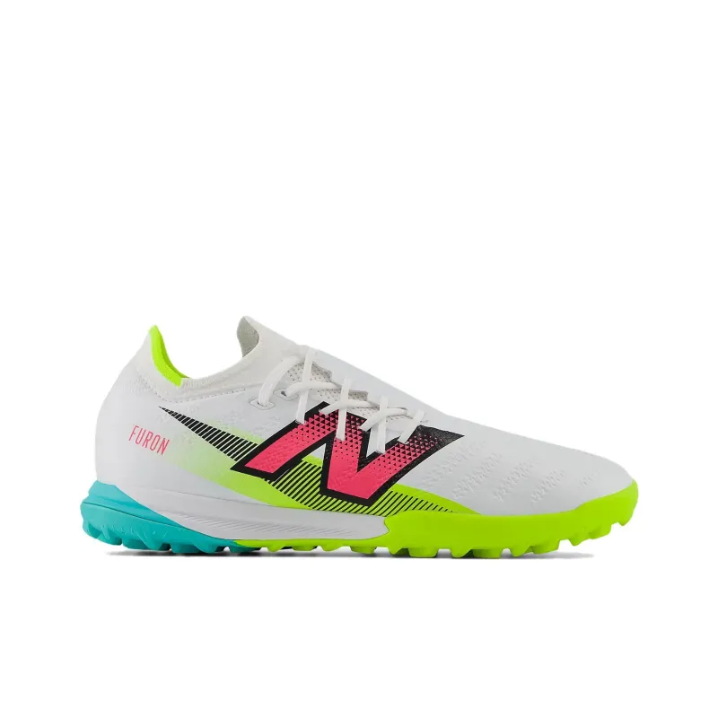 New Balance TF Rubber Broken Studs Cushioning Wear Resistant Soccer Shoes Men's White Red Green-1