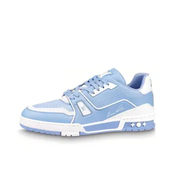 LOUIS VUITTON Lv Trainer #54 Light Blue White
