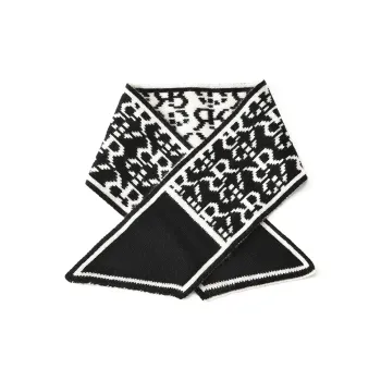 RARE Scarves Unisex Black White