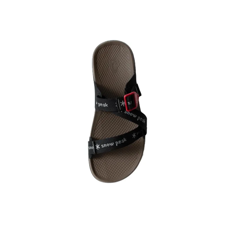 Snow Peak Slip-Resistant Abrasion-Resistant Slide Slippers Women's Black-2