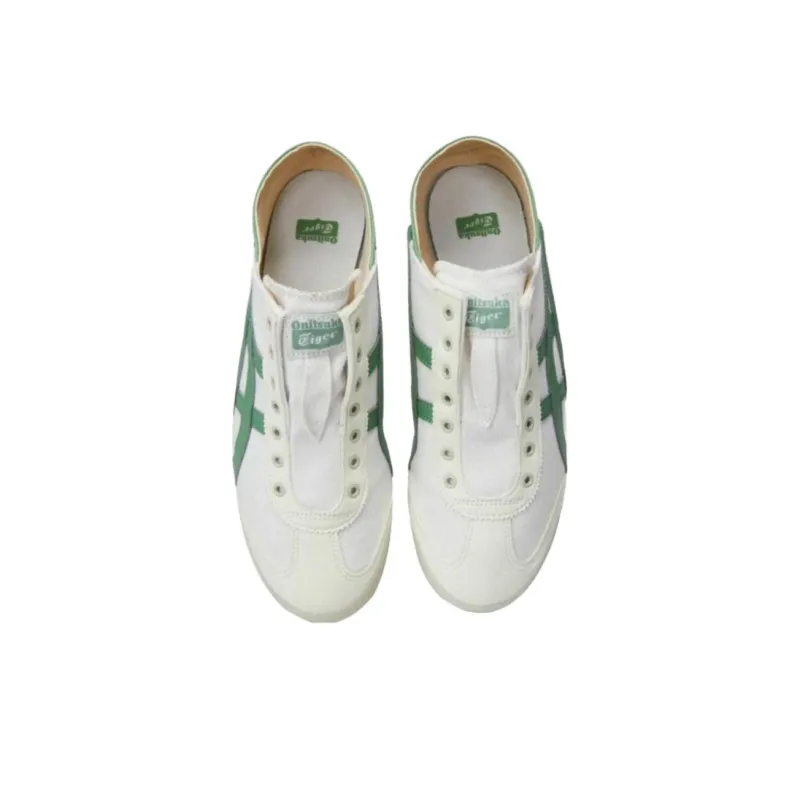 Onitsuka Tiger MEXICO 66 Anti Slip Wear Resistant Low Top Casual Shoes Unisex White Green-2