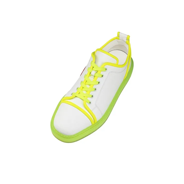 CL Adolon Junior Stylish Skateboarding Shoes Men's White Green Yellow-3