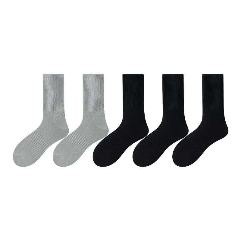 XXLLG Mid Calf Socks Men's 5 Pack-7