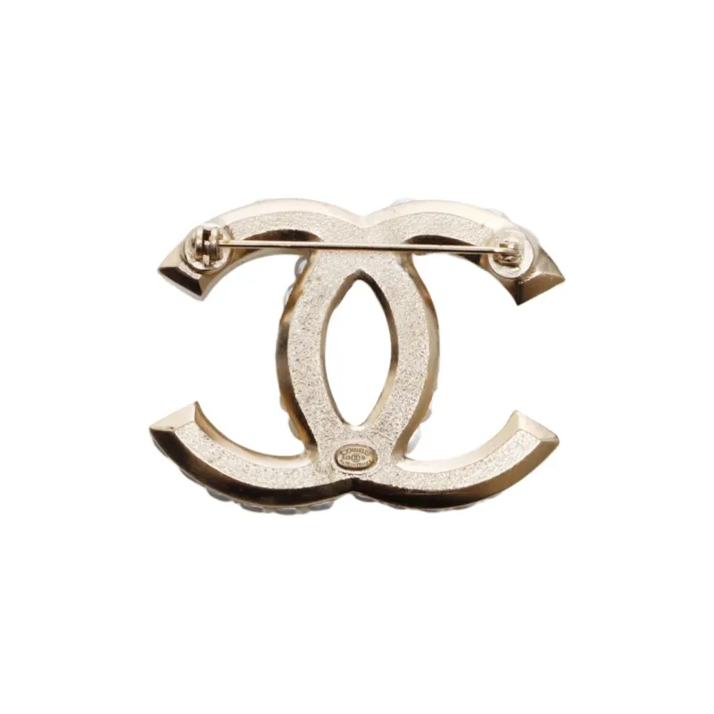 CHANEL Pre-Owned 2015 CC Pearl Brooch-2