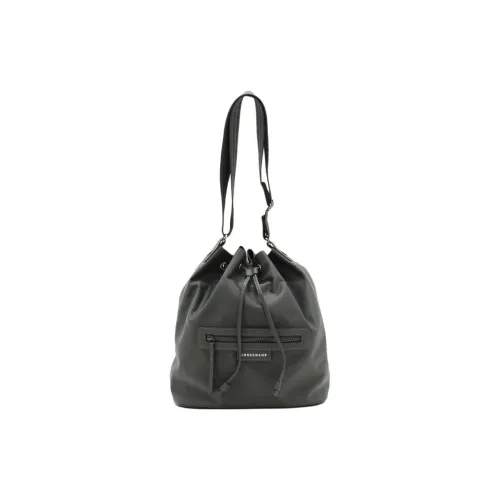 LONGCHAMP Nylon Portable Crossbody Bag Shoulder Bag Women's Gray