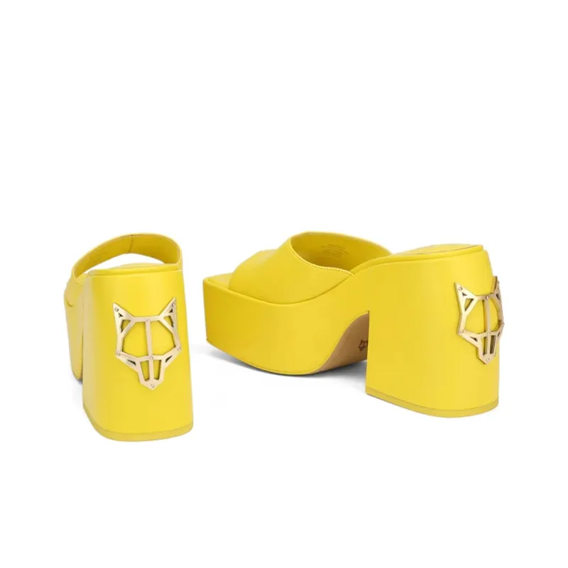 Naked Wolfe Fancy Stylish Sandal 11.3cm Women's Yellow-4