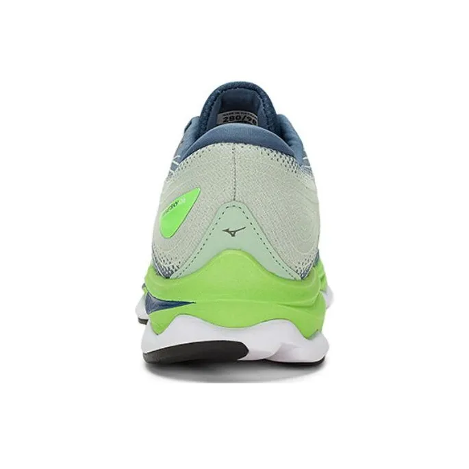 Mizuno Wave Sky 6 Cushioning Anti-Slip And Wear-Resistant Low-Top Casual Running Shoes Men's Gray Cyan Green-3