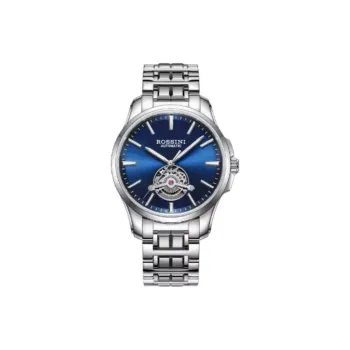 ROSSINI Mechanical Movement Tungsten Steel Strap Watch Men's Watches Black Dial